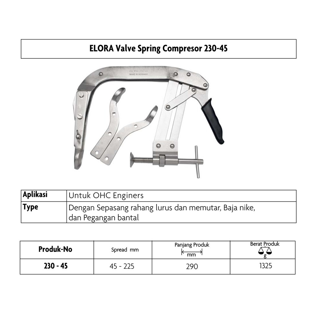 Jual Elora Valve Spring Compresor 230 - 45 | Shopee Indonesia