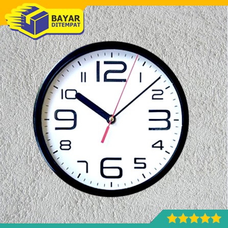 Jam Dinding Hitam Putih 2014 Dingding Tempel Wall Clock Unik Dekorasi Murah