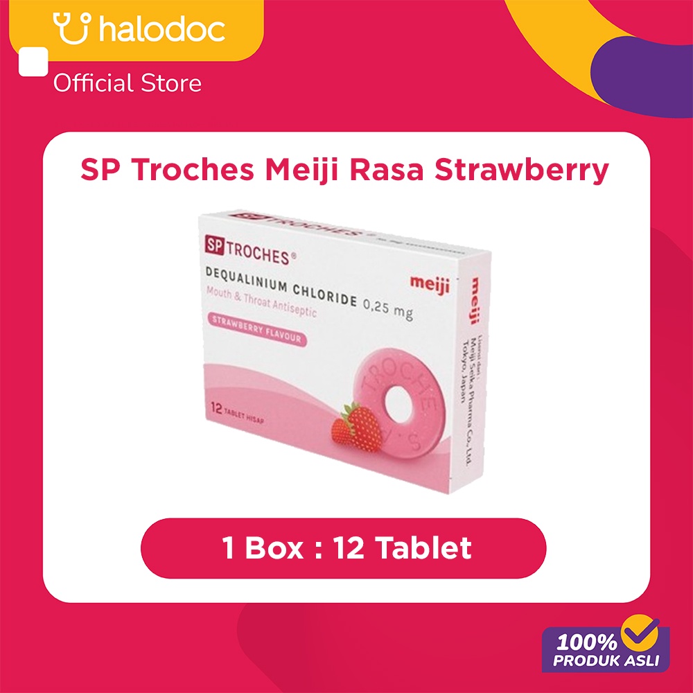 Jual Sp Troches Meiji Rasa Strawberry 12 Tablet Shopee Indonesia