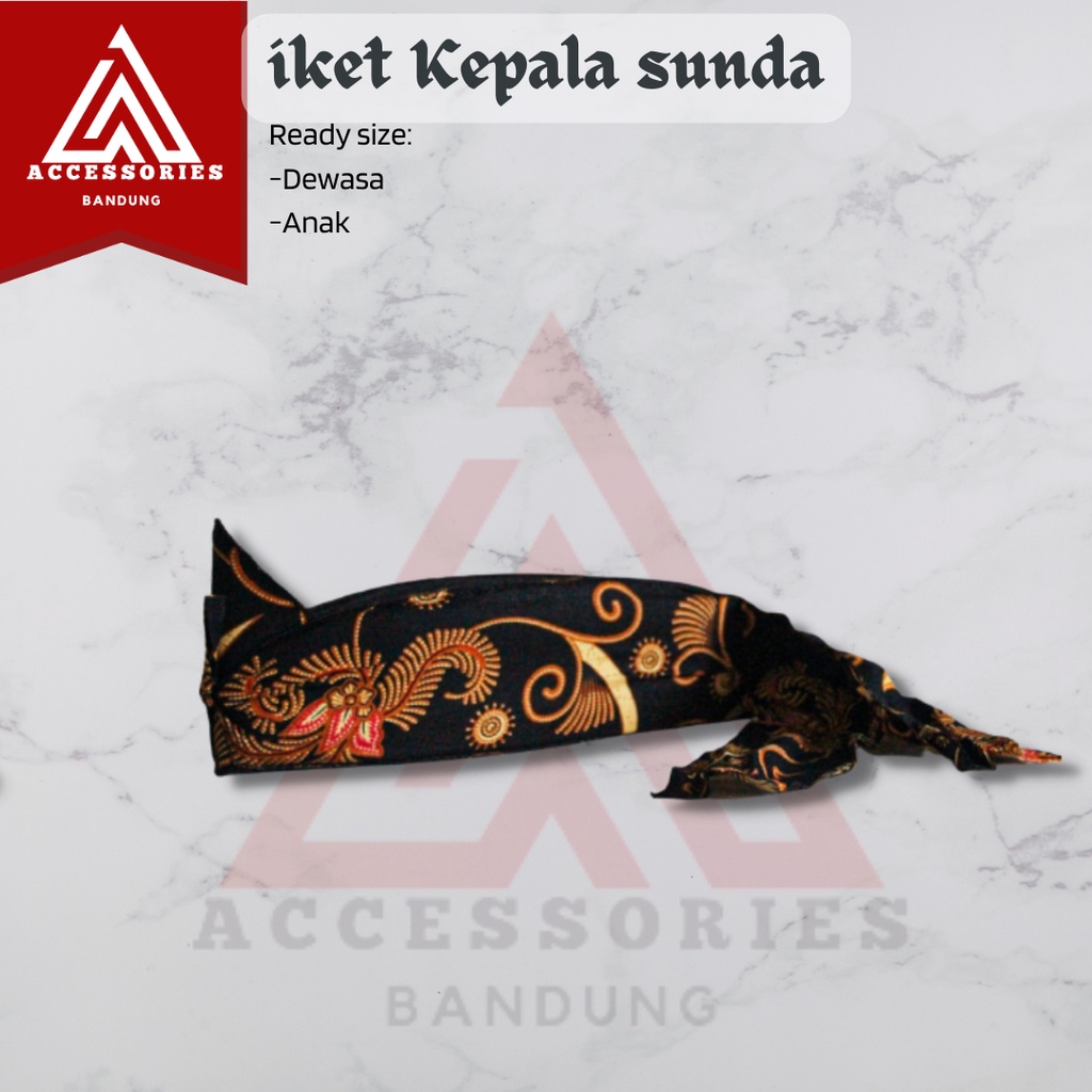 Jual Ikat Kepala Tradisional Batik Sunda Iket Sunda Totopong | Shopee ...