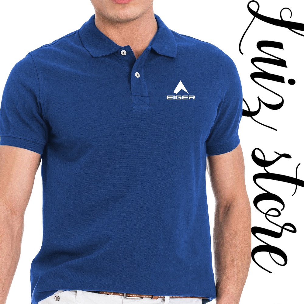 Jual Polo Shirt Motif Eg / Polo Shirt Pria / Kaos Kerah Pria / Kaos