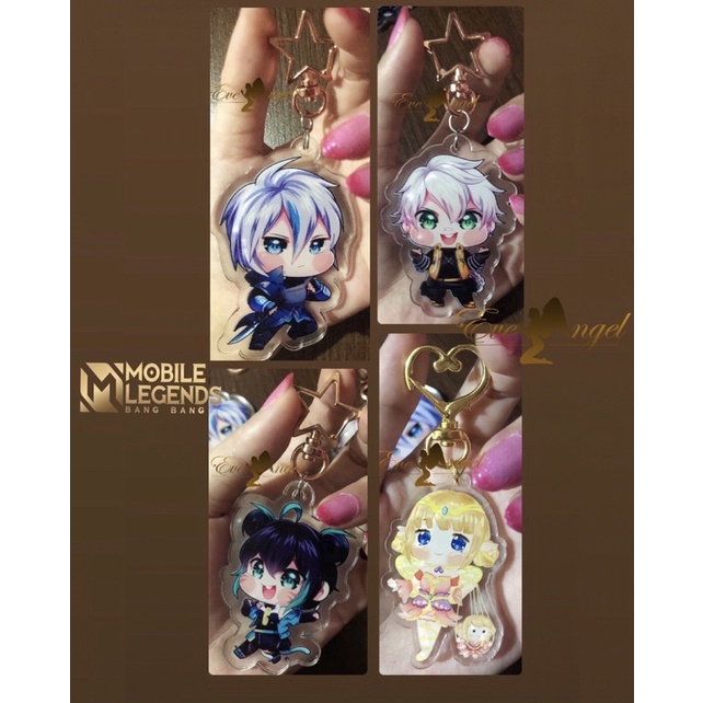 Jual Keychain Mobile Legends M-World Ling Wanwan Yin Angela Floral Elf ...