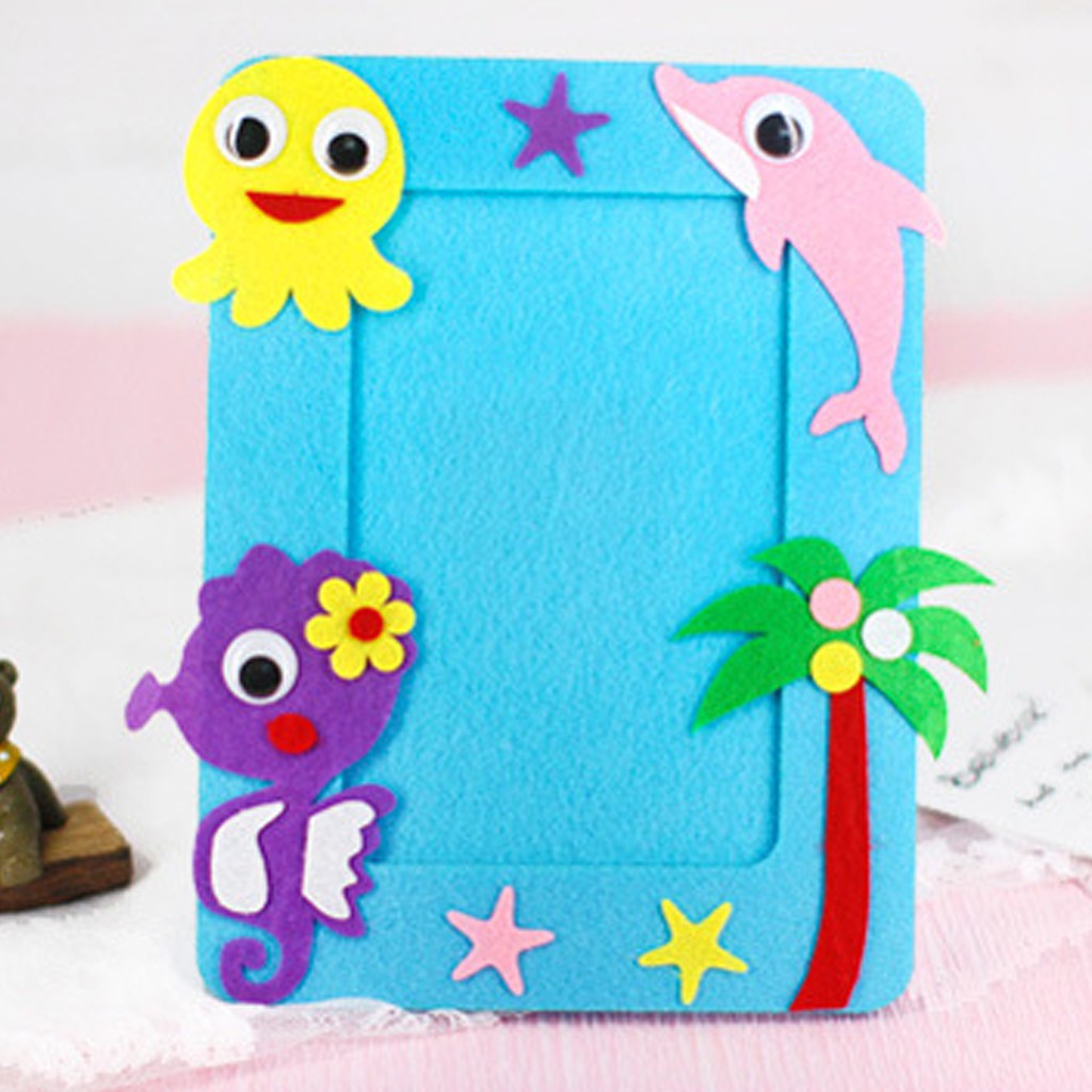 Jual ED14 DIY BINGKAI FOTO FLANEL / DIY PHOTO FRAME, PIGURA FOTO DIY