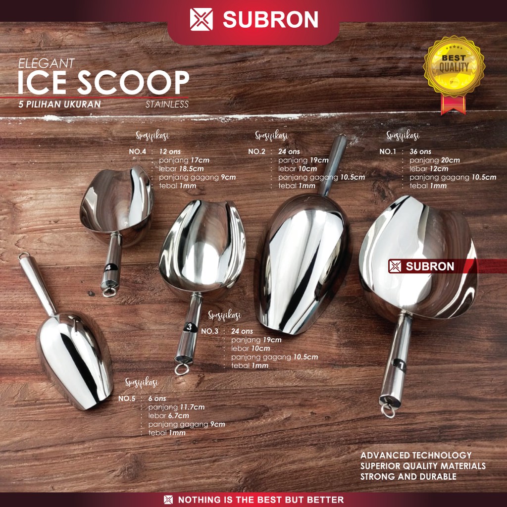 Jual SUBRON Ice Scoop Sekop Es Sekop Tepung Ice Shovel Flour Sugar ...