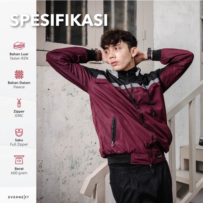 Jual Jaket Motor Pria Distro 2 in 1 Multifungsi Evernext Jacket Arvin ...