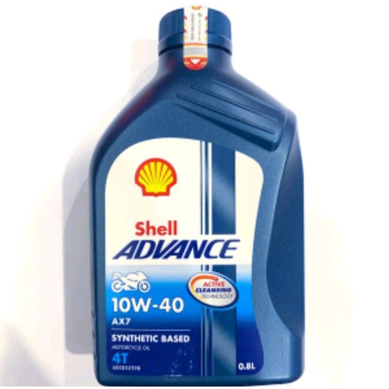 Jual Shell advance Ax7 10W-40ORIGINAL 100% bisa semua motor | Shopee ...