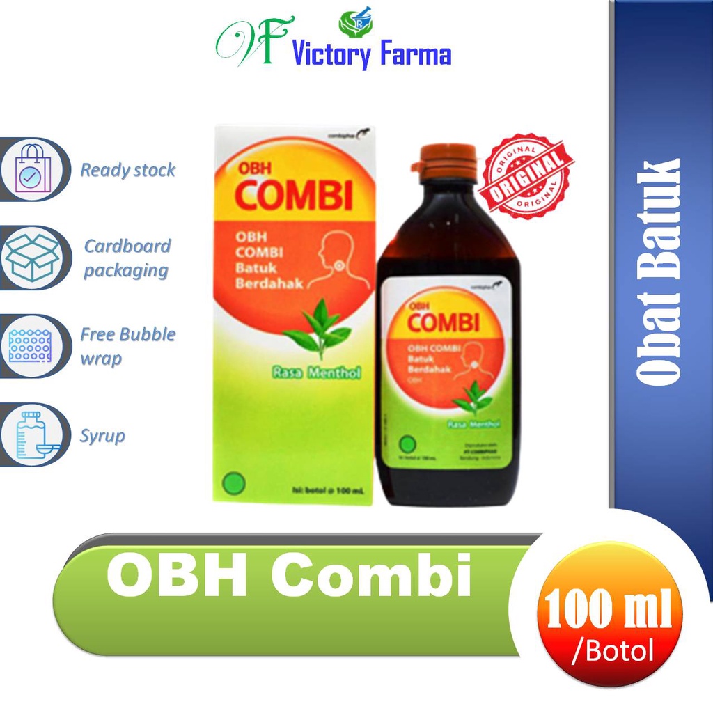 Jual OBH Combi Sirup 100 ml / Obat Batuk Berdahak Rasa Menthol | Shopee