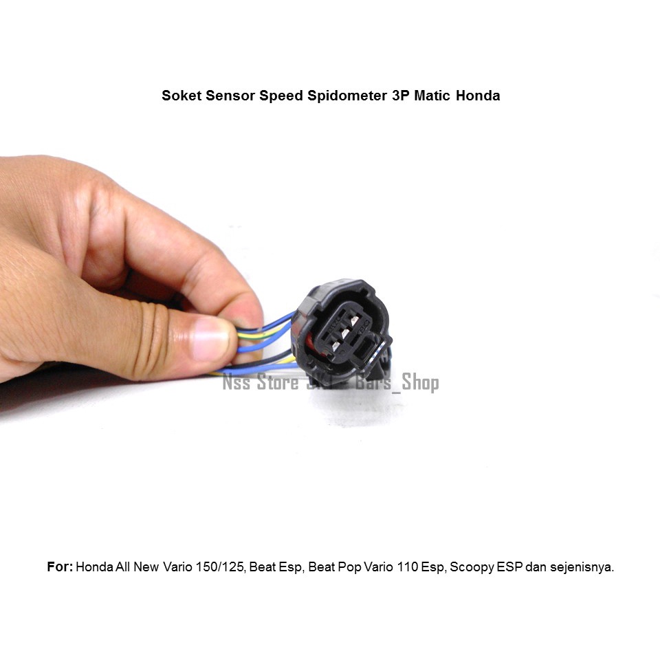 Jual Soket Sensor Speed Spidometer 3P Beat Esp Vario Esp 110 125 150 ...
