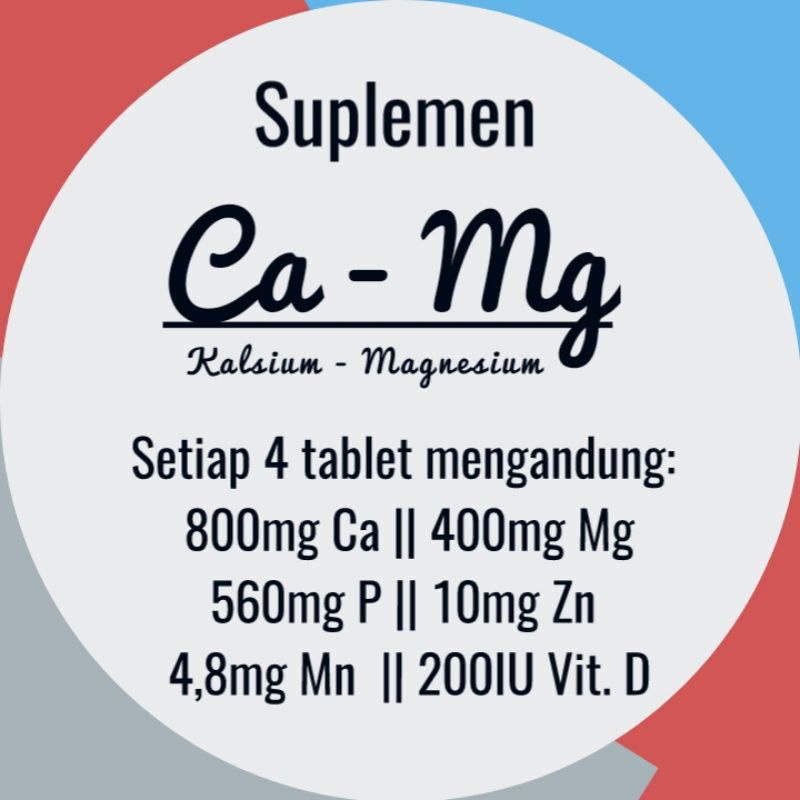 Jual SUPLEMEN KALSIUM mengandung MAGNESIUM , FOSFOR , SENG , MANGAN ...