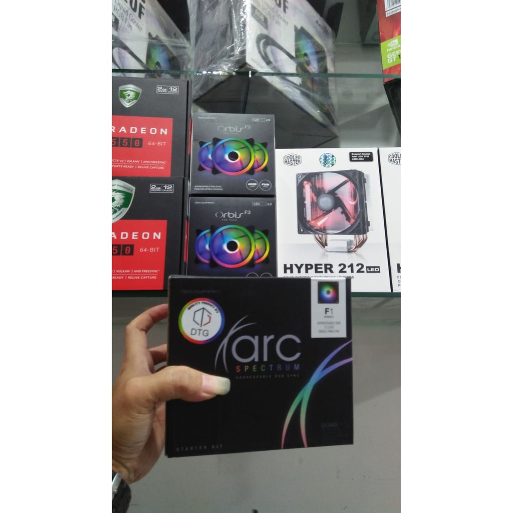 Jual FAN CASE TECWARE ARC SPECTRUM F1 (4FAN) 120MM RGB WITH CONTROLLER ...