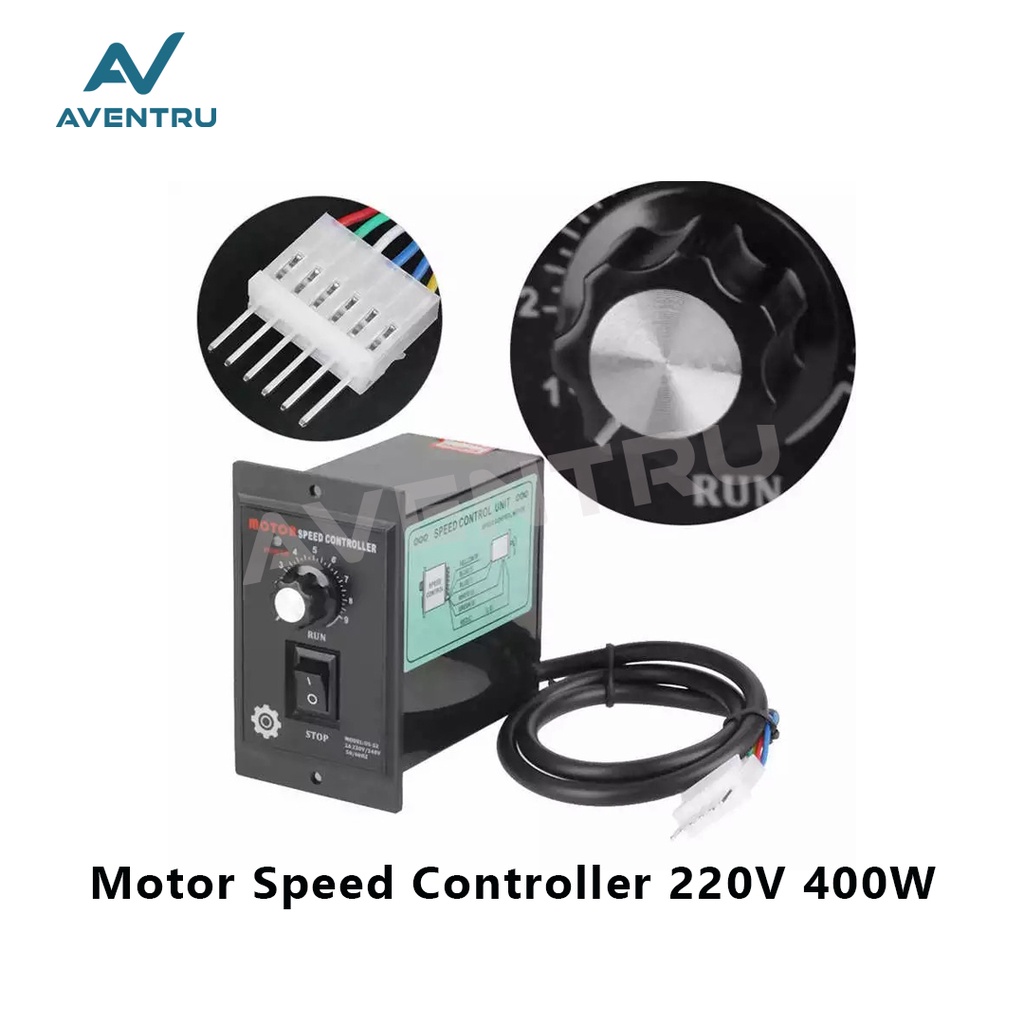 Jual AC Motor Speed Controller 400W 220V Dimmer Modul Box Kotak Casing ...