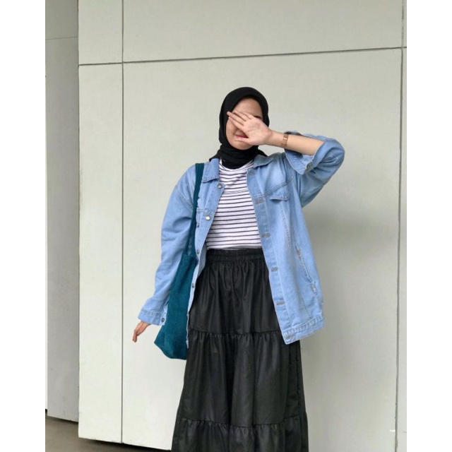 Jual One set ootd jaket levis 3 in 1 Oversize | Shopee Indonesia