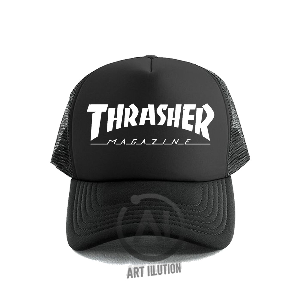 Jual Topi Trucker Distro / Topi Jaring - Topi Thrasher Logo Terbaru ...