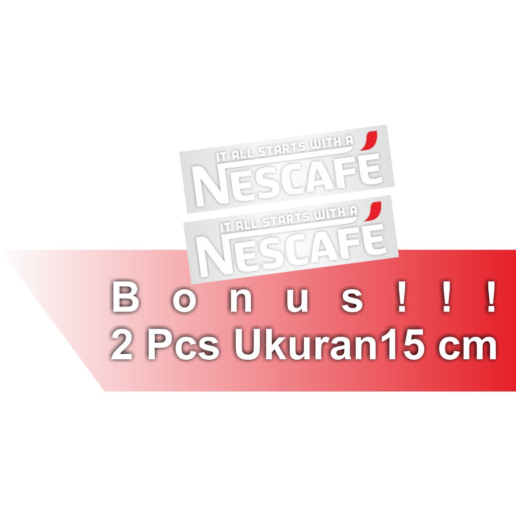 Jual Sticker Nescafe sticker matic Ukuran Universal | Shopee Indonesia
