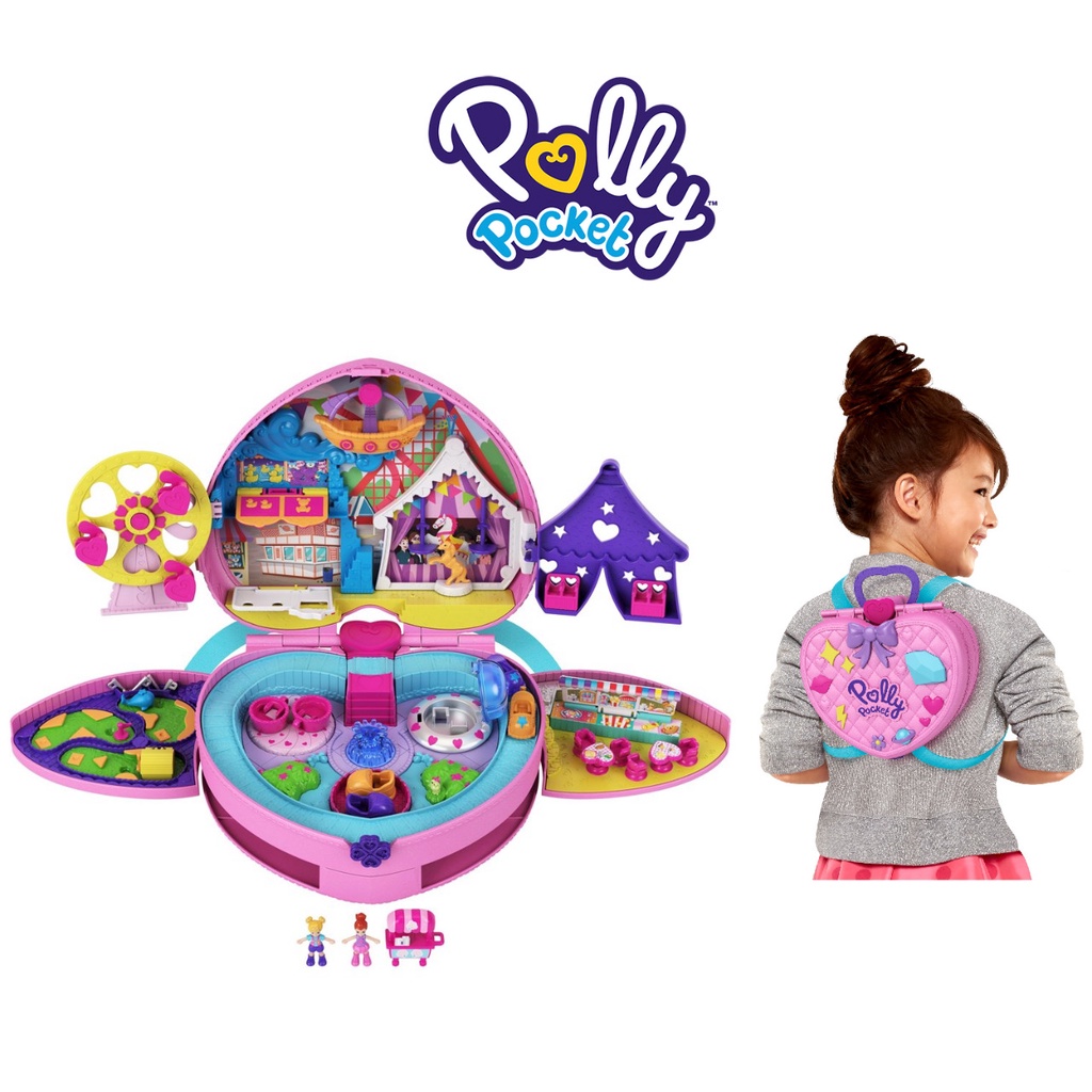 Polly Pocket Tiny is Mighty Theme Park Backpack Compact