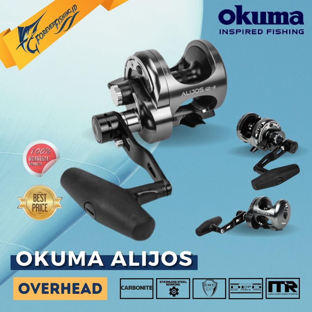 Jual REEL OKUMA ALIJOS AJ-5NII 2 SPEED LEVER DRAG REEL HANDLE KANAN ...