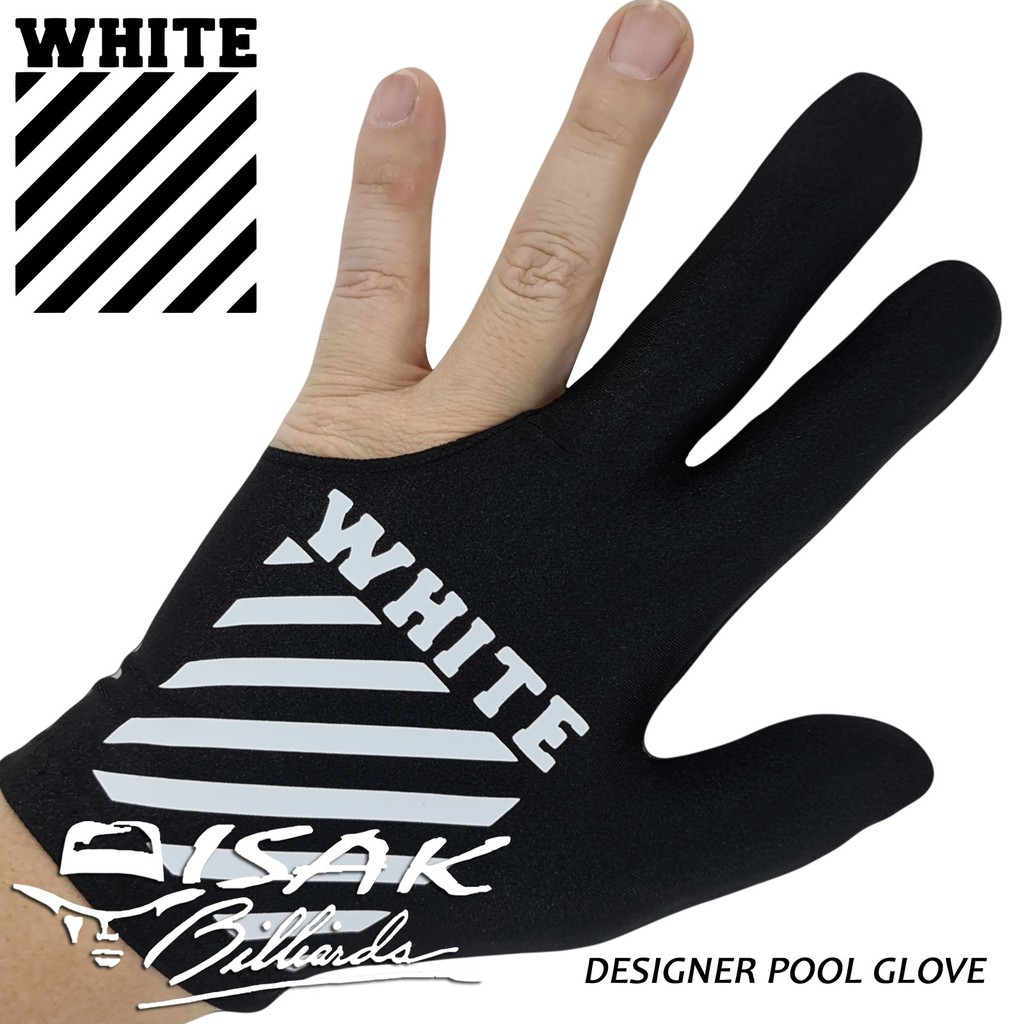 Jual White Z Pool Glove Sarung Tangan Biliar Billiard Lycra Designer