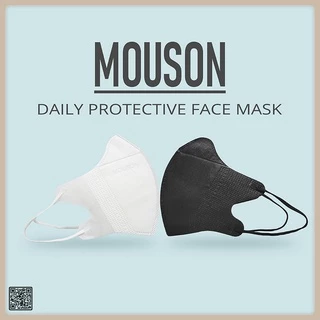Masker Mouson Duckbill Garis Embos 4ply Isi 50 Masker Non Medis Sekali Pakai 4 Ply Embos Mouson