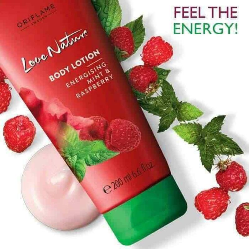 Jual Love Nature Body Lotion Energising Mint & Raspberry (200 ml