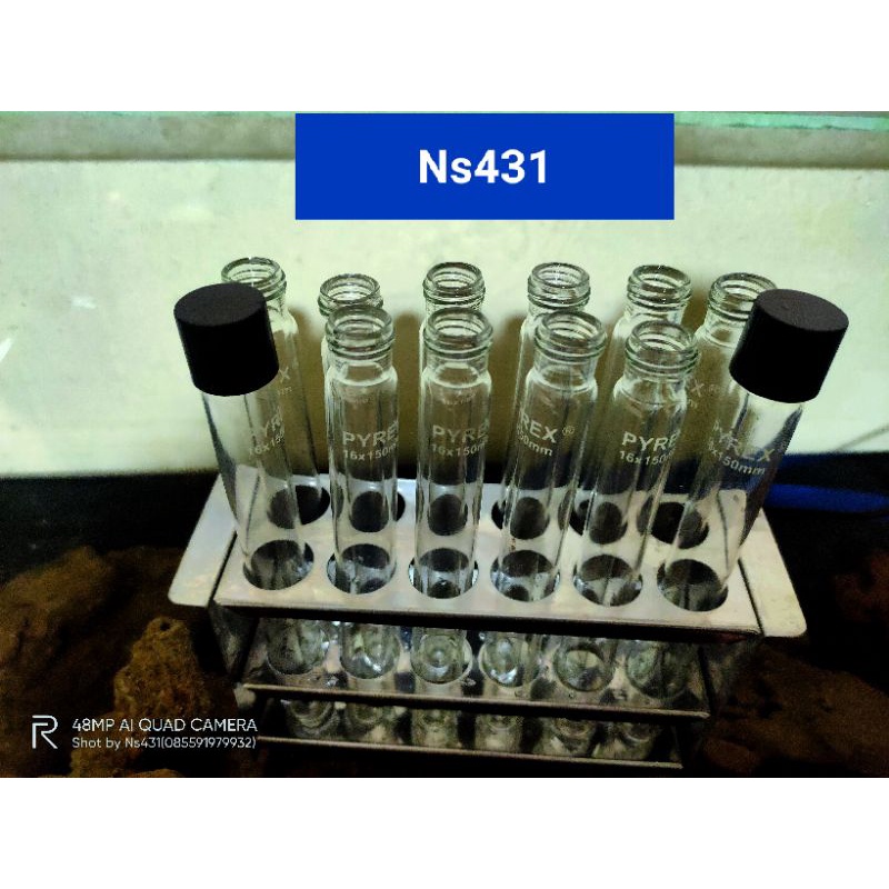 Jual Test Tube With Screw Pyrex 16 X 150mm / Tabung Reaksi Tutup ...