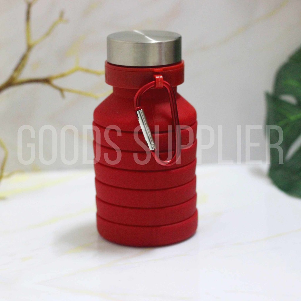 Jual PORTABLE SPORT WATER BOTTLE - FOLDABLE BOTTLE - BOTOL MINUM LIPAT ...