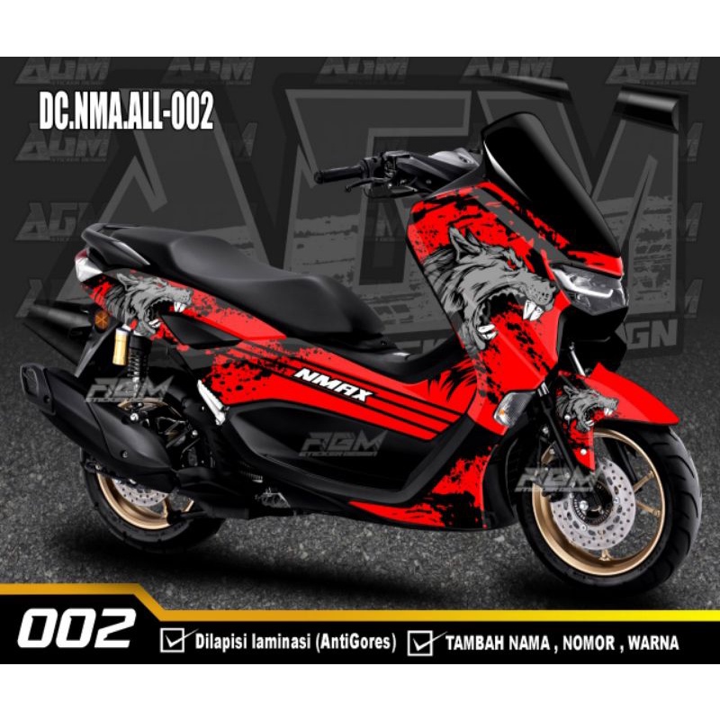 Jual Stiker Decal Sticker Nmax New Wolf Serigala / Stiker full body ...