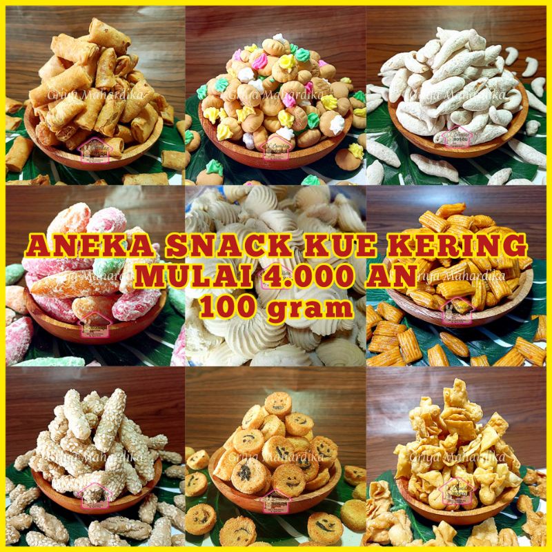 Jual Aneka Snack Kue Kering 100 Grm Snack Kiloan Shopee Indonesia