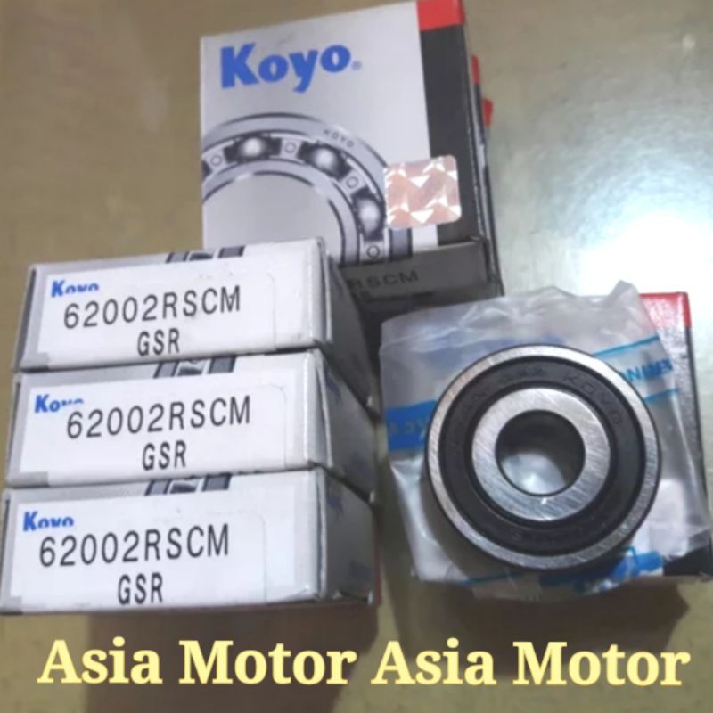 Jual Bearing Laher 6200 2RS CM Koyo Bering 6200 2RSCM Koyo Ukuran 10 x ...