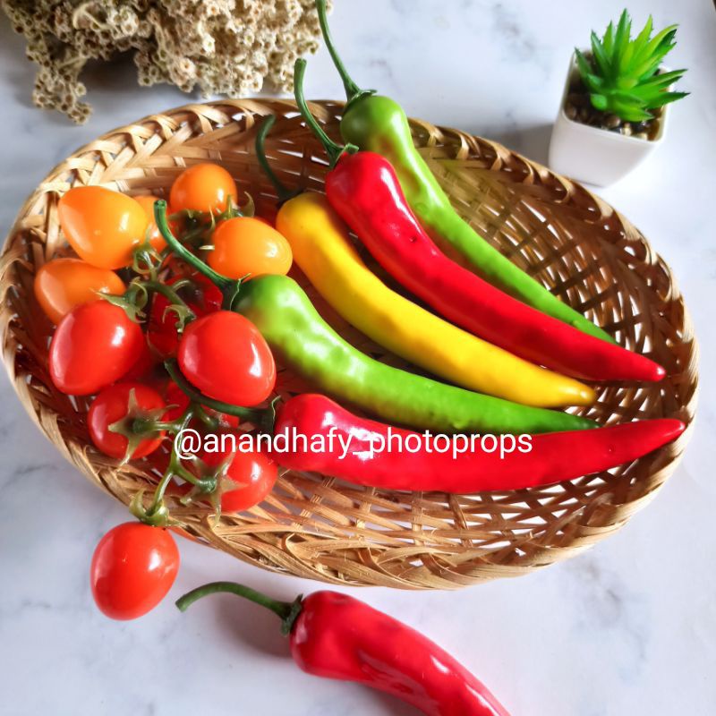 Jual CABE BESAR JUMBO ARTIFICIAL CHILI ARTIFISIAL PAPRIKA BUATAN SAYUR ...