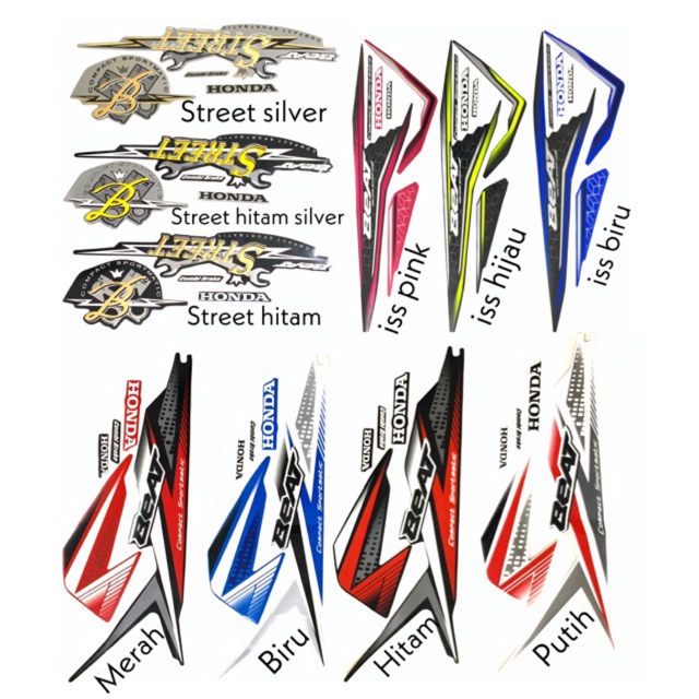 Jual Stiker Striping Honda Beat Fi Shopee Indonesia