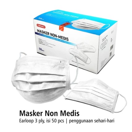 Jual Masker Onemed Non Medis BOX ISI 50PCS | Shopee Indonesia