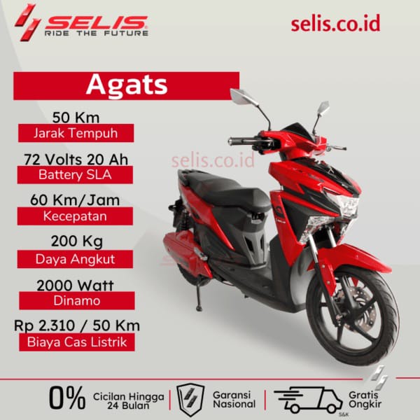 Jual Motor Listrik Selis Tipe Agats | Shopee Indonesia