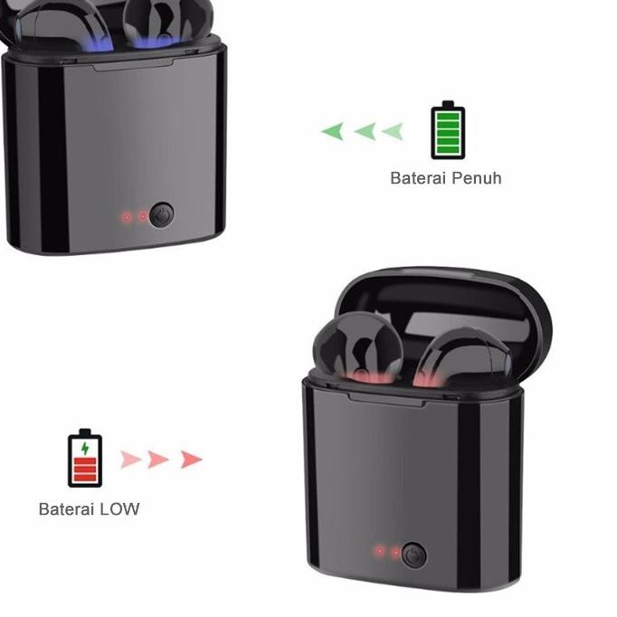 Jual [LR33]Headset i7s TWS Earphone Dual Bluetooth Wireless henset ...
