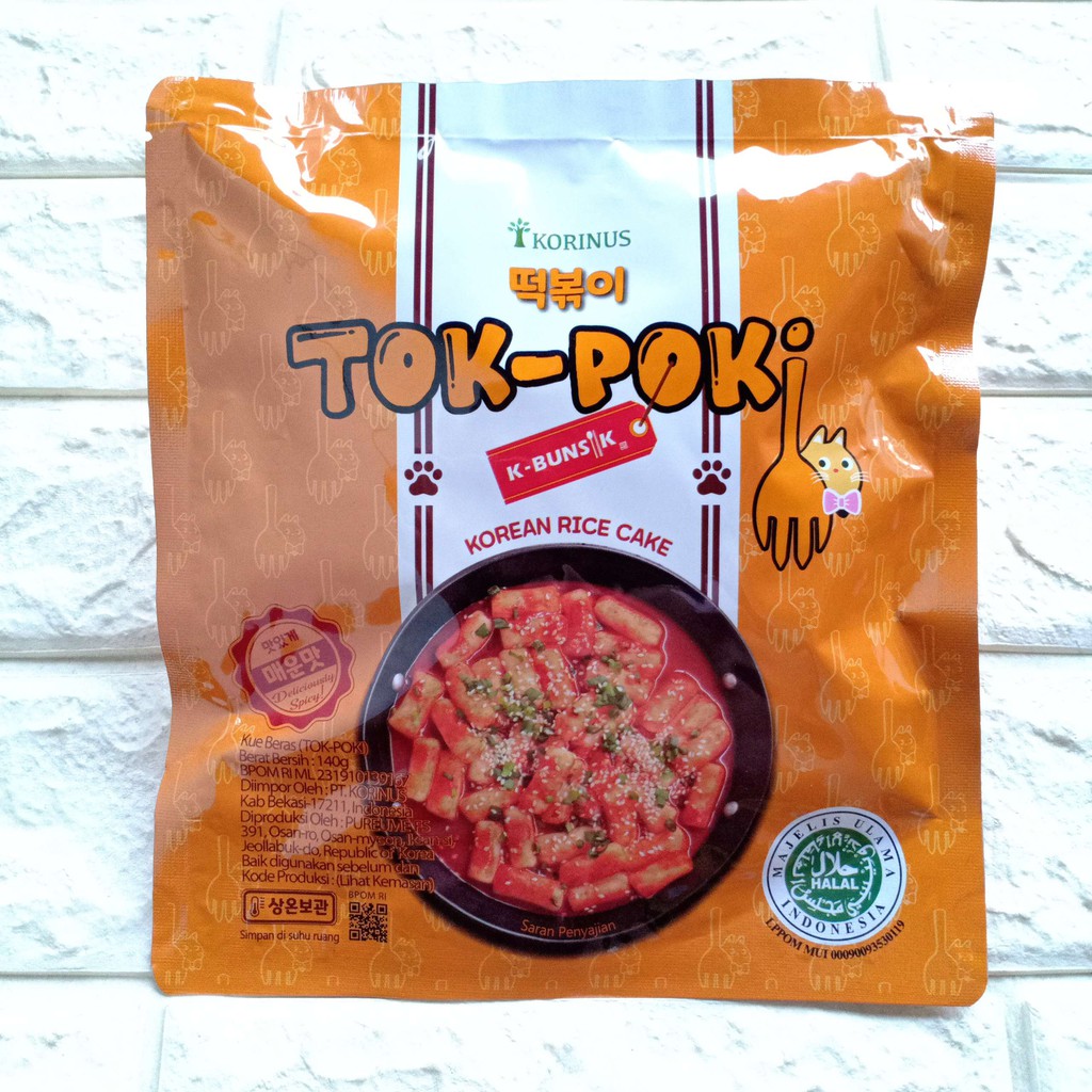 Jual Korinus Tok-Poki Tokpoki Korean Rice Cake Mild Spicy Cheese Keju ...