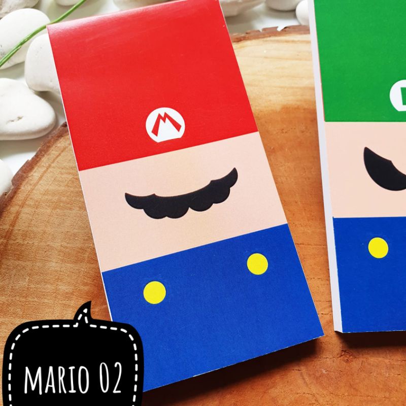 Jual Mario Bros Luigi Yoshi Wario Mini Long Notes Buku Catatan Tulis ...