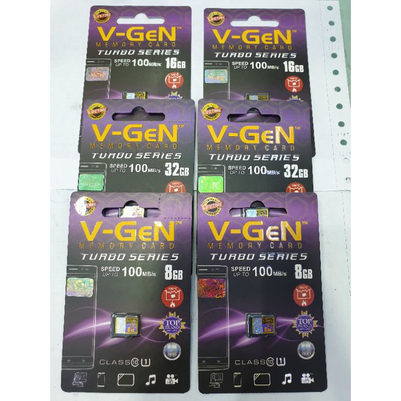 Jual Micro SD V-GEN 8GB,Microsd Vigen/Memory Card Vgen 8GB class10 ...