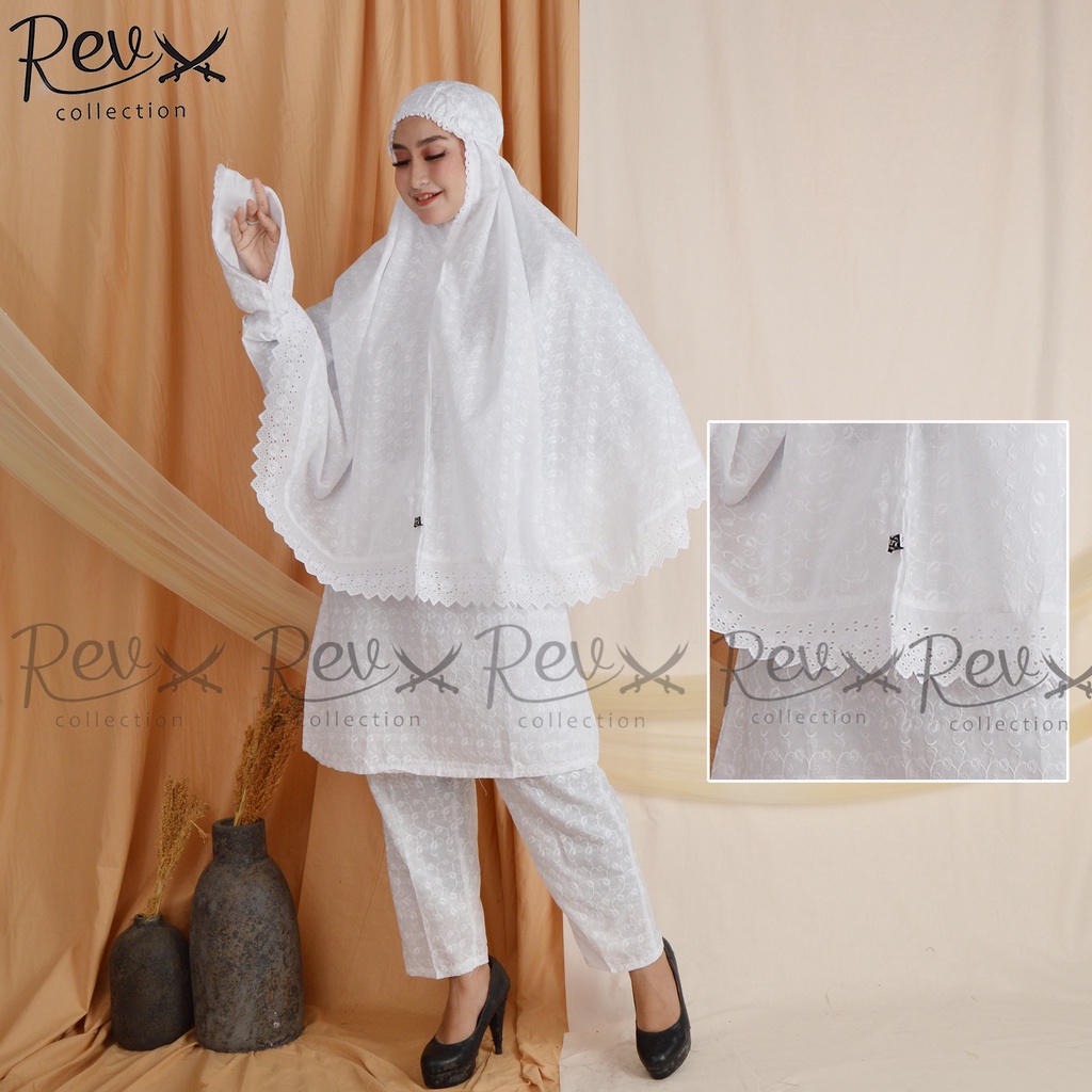 Jual Baju Umroh Wanita Setelan Lengkap Baju Ihram Wanita Putih Full ...