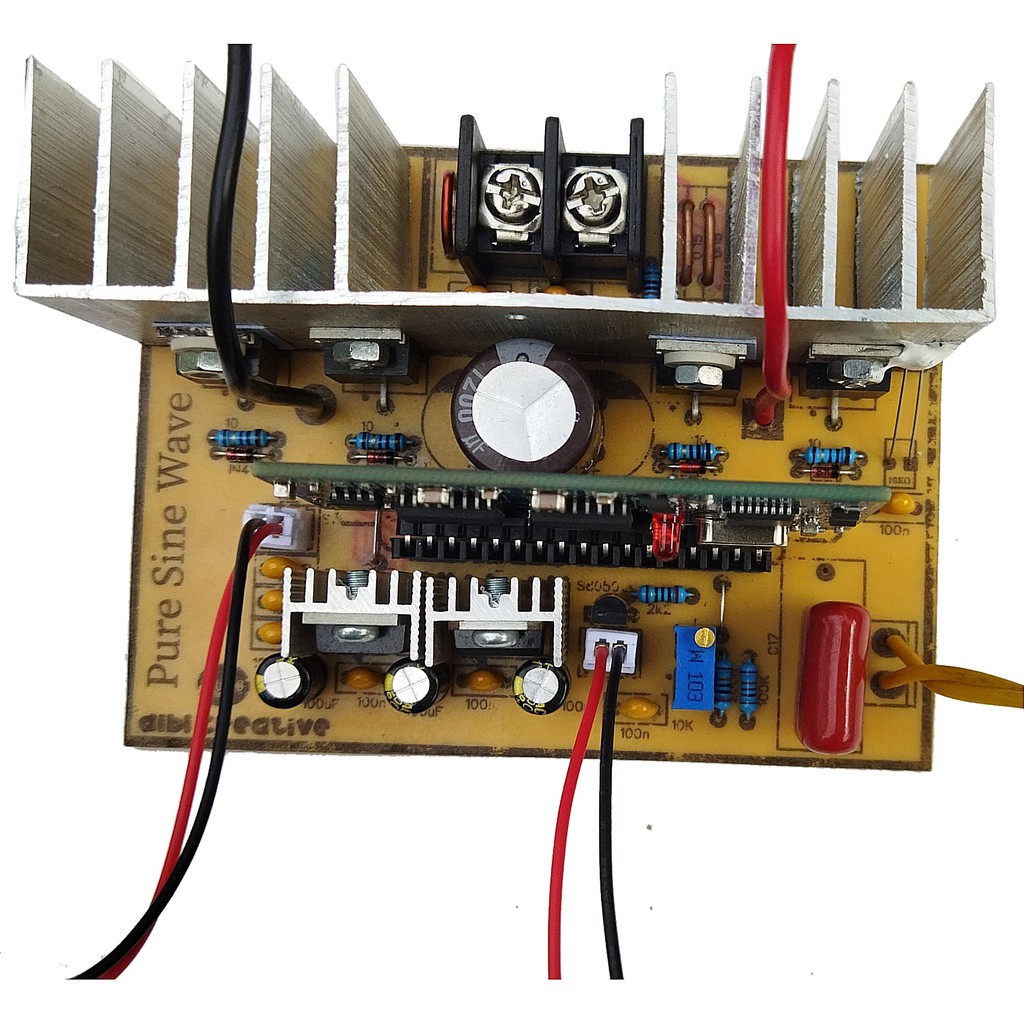Jual Kit Inverter Pure Sine Wave (PSW) EGS002 input 12V/24V 4 mosfet ...