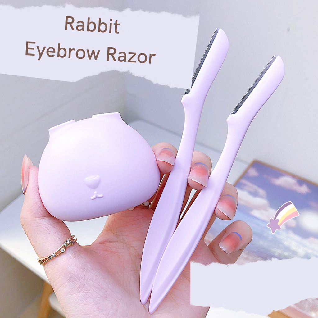 Jual TOPER Eyebrow Razor Pencukur Alat Pisau Cukur Alis Rabbit isi 2 ...