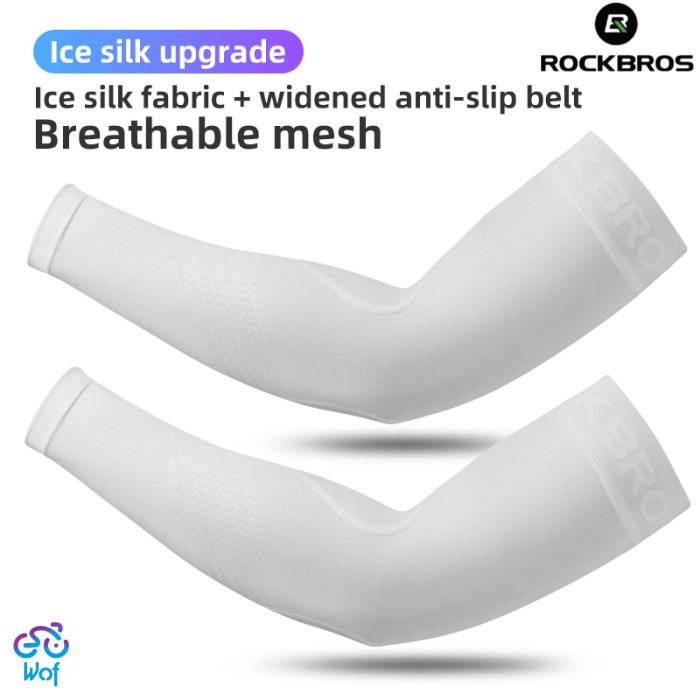 Jual ROCKBROS XT057 W Arm Sleeves Unisex Manset Sleeve Ice Silk Anti UV ...