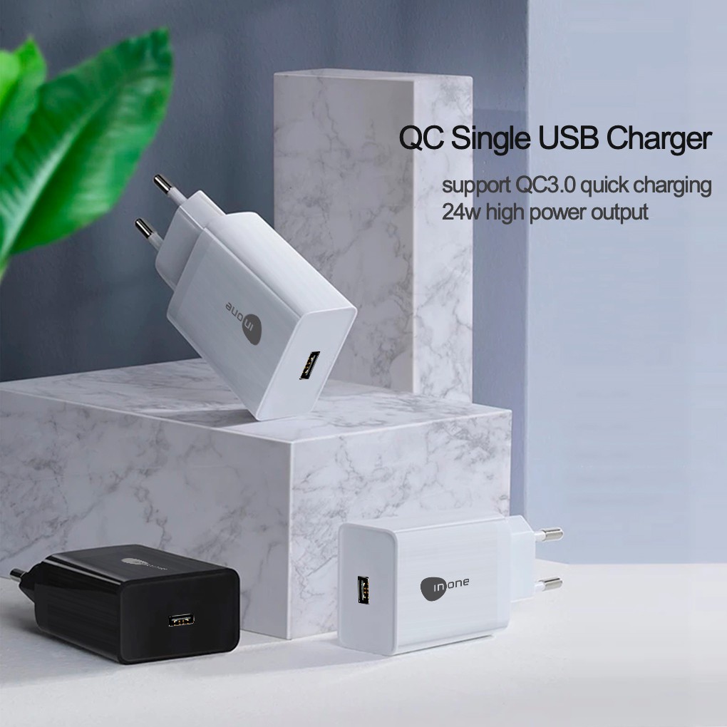 Jual INONE Adapter Charger Handphone Quick Charge 3.0 Portable Wall ...