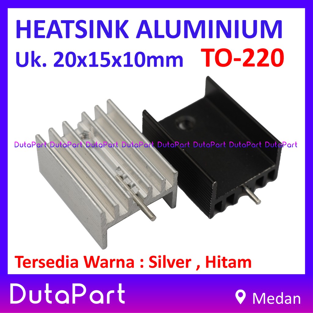 Jual Heatsink Aluminium Pendingin 20x15x10mm TO220 TO220 Heat Sink IC