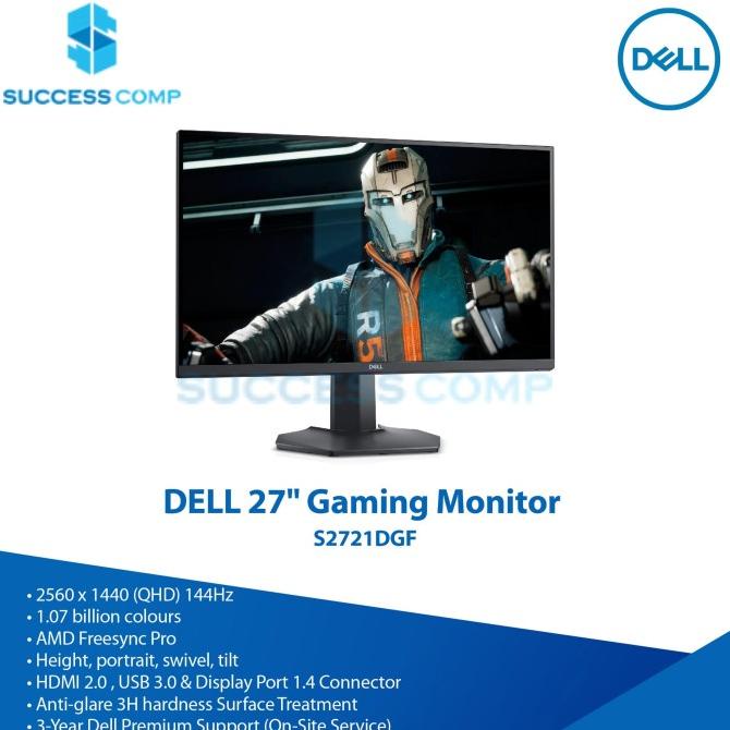 Jual Gaming Monitor Dell S2721dgf 27 Ips Qhd 165hz Hdmi Dp 3 Yrs Warranty Kolnivvaid Shopee 5899