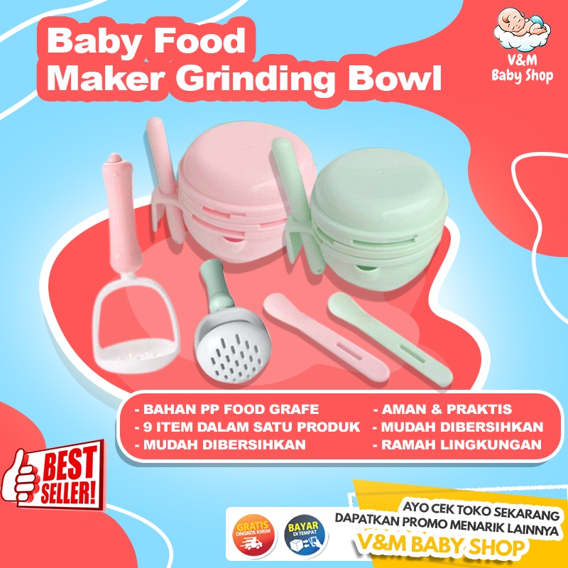 Jual VnM021 Alat Pembuat Makanan Mpasi Bayi / Baby Food Maker 9in1