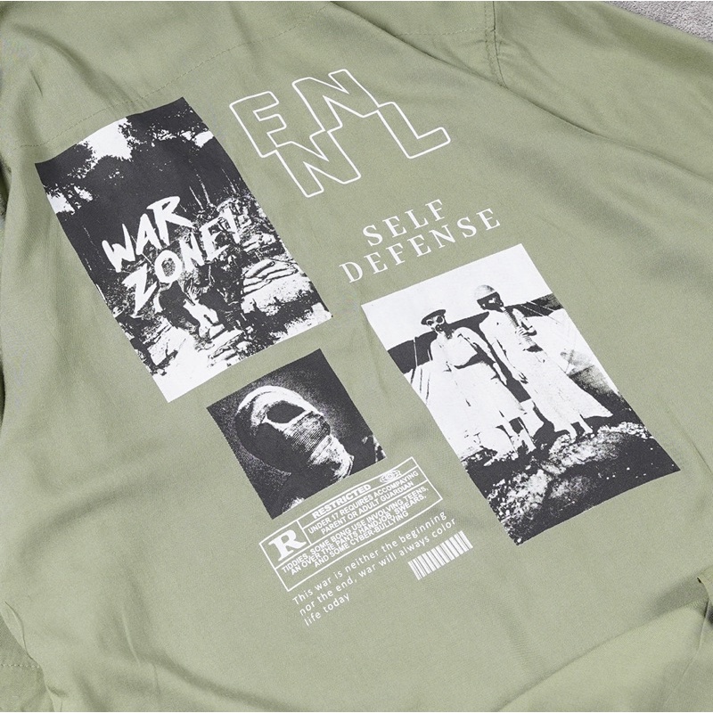 Jual [N00687] Kemeja Distro Motif / Full Print Motif WAR ZONE! TNA ...