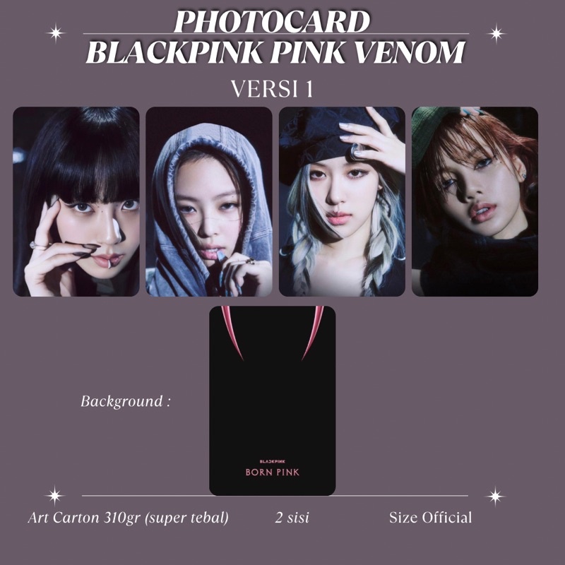 Jual Photocard Blackpink Pink Venom All Member Shopee Indonesia 7324