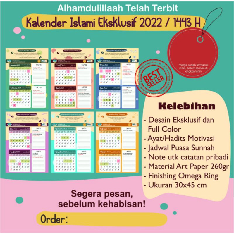 Jual Kalender Puasa 2022 Murah Shopee Indonesia 9667