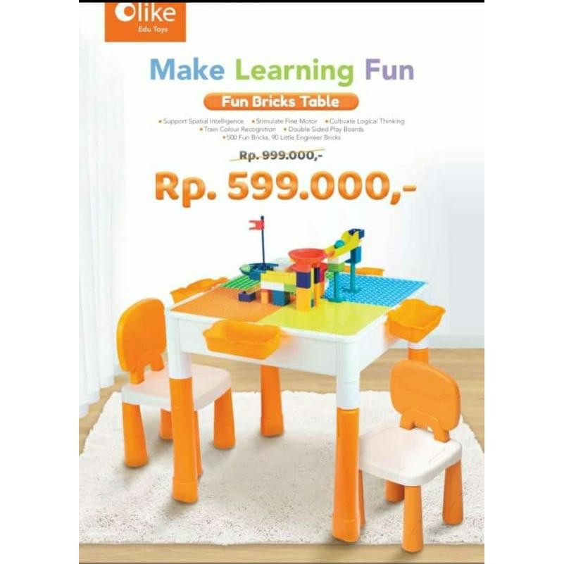 Jual OLIKE FUN BRICK TABLE Shopee Indonesia