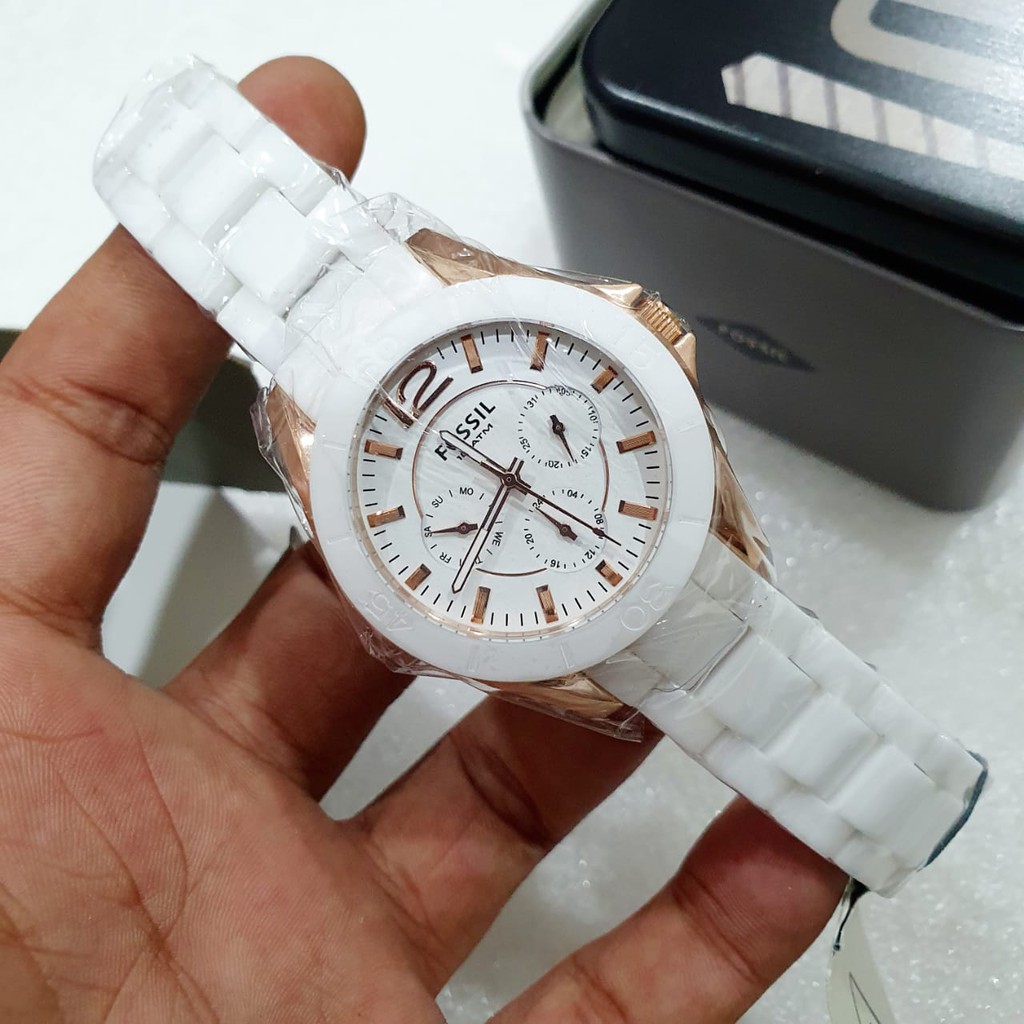 Jual Fossil CE1006 Original Full Ceramic Stainless Case Jam Tangan Wanita Shopee Indonesia