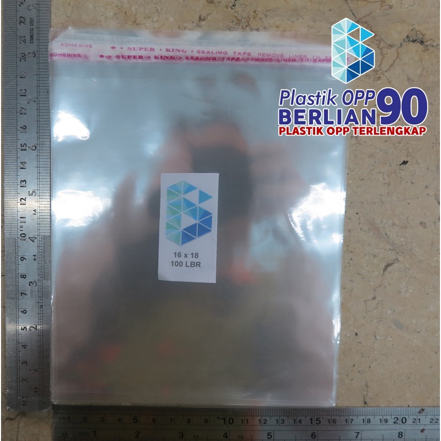 Jual Plastik Opp 16x18 cm Plastik Opp Seal Plastik Opp Lem Tebal 20 ...